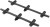 2kom - Držač za štapove Fox Black Label Carbon Adjustable Buzz Bars