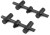 2kom - Držač za štapove Fox Black Label Carbon Adjustable Buzz Bars
