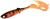 2kom - Gumeni Mamac Mikado Sicario Pike Tail 14cm Orange Perch