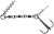 2kom Trostruka udica Stinger Mikado JAWS EVO Vel. 1