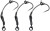 3kom - Gotovi Predvez Korda Spinner Hook Sections Barbless