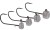 3kom - Jig glava Westin Ned Jig Head #3/0