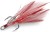 3kom - Trostruka udica Delphin B!rd Hook Triple Crvena