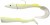3ks - Gumená nástraha Berkley Power Sandeel 21cm 160g White Chartreuse