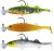 3ks Gumová Nástraha Westin Stanley The Stickleback ShadTail R 'N R 5,5cm 5gr Dark Water Mi