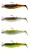 4 kom Gumena Mamac Savage Gear Cannibal Shad Clearwater MIX 6,8cm 3+5gr 1/0