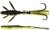 4kom - Gumeni Mamac Westin CreCraw Ripplr 9,5cm 4g Black/Chartreuse