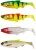 4ks - Gumená Nástraha Savage Gear 3D River Roach Dark Water Mix 8cm 5g