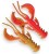 5 kom - Gumena Mamac Crazy Fish Nimble 10cm 6,1gr 15D Fire Orange