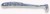 5 kom - Gumena Mamac Crazy Fish Vibro Worm Floating 8,5cm 3,25gr 17D Crna Riba