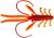 5kom - Gumeni Mamac Gunki Nymfa Naiad 10cm 4,8gr Orange Chicken