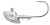 5kom - Jig glava ShadXperts SX Spezial Jig Erie 14gr Veličina 2/0