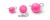 5kom - Olovno Olovo Dnipro Lead Čeburaška Pink Luminescent Težina 26gr