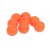 5kom - Perlice Aquantic Red Rubber Beads