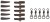 5kom - Set Anaconda 360° Flex Ring Swivel Safety Lead Clip Kit