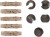 5kom - Set navlaka i perlica Fox Edges Tubing Tungsten Heli Bead Kit