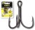 5kom - Trostruke udice s kontra-kukom Black Cat Curve Point DG Coating