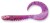 6 kom - Gumena Mamac Crazy Fish King Tail 6,5cm 12 Ultraviolet