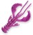 6 kom - Gumena Mamac Crazy Fish Nimble Plutajući 8cm 12 Ultraviolet