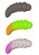 6kom - Gumeni Mamac FreshLures Mokhnatka 1,8" 4,6cm 2,93gr