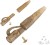6kom - Sigurnosne kopče Zfish Lead Clip & Tail Rubber