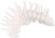 6ks - Nástraha Illex Magic Larva 3,5cm 1,14gr Solid White