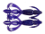 7kom - Gumeni Mamac Keitech Crazy Flapper 3,6" 9,1cm 6,6gr Violet