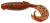 7ks - Gumová Nástraha Keitech Flapper Grub 4" 10cm 6,5gr Orange Pepper