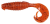 7ks - Gumová Nástraha Keitech Flapper Grub 4" 10cm 6,5gr Spicy Mustard/Blue