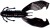 8 kom - Gumena Mamac Gunki Boogie Craw 9cm 8,19gr Crna Crvena Pjena