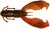 8 kom - Gumena Mamac Gunki Boogie Craw 9cm 8,19gr Smeđa Uljana Crvena Fleka