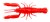 8 kom - Gumena Mamac Savage Gear 3D Rak Rattle 6,7cm 2,9gr Crvena UV
