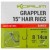 8kom - Gotovi Predvezi Korum Grappler Hair Rigs Barbed 38cm Veličina 8 0,30mm/14lb