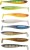 8kom - Gumeni Mamac Berkley Cullshad Slim Mixpack Dark Water 7,5cm 2,5gr