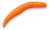 8kom - Gumeni Mamac Crazy Fish MF Baby Worm Potápivá Sýr Fluo Oranžová 5cm