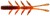 8kom - Gumeni Mamac Illex Nymfa Scissor Comb 7,6cm 2gr Magic Pumpkin Craw