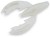 8kom - Gumeni mamac Iron Claw Paddy Craw 6,5cm Pearl White Luminous