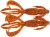 8kom - Gumeni Mamac Keitech Crazy Flapper 2,8" 7,1cm 3,4gr Spicy Mustard/Blue