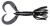 8kom - Gumeni Mamac Keitech Little Spider 3" 7,6cm 1,7gr Black
