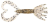 8ks - Gumová Nástraha Keitech Little Spider 2" 5,1cm 1,1gr Silver Shad