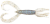 8ks - Gumová Nástraha Keitech Little Spider 3" 7,6cm 1,7gr Electric Shad
