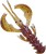 9kom - Gumeni Mamac Crazy Fish Nimble 4cm 1gr 32 Dark Beer