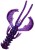 9kom - Gumeni Mamac Crazy Fish Nimble 4cm 1gr 98 Grape