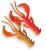 9ks - Gumena Mamac Crazy Fish Nimble 4cm 1gr 15D Fire Orange