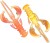 9ks - Gumena Množica Crazy Fish Nimble 4cm 1gr 13D Breskva