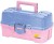 Box Plano Two-Tray Periwinkle/Pink Medium