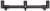 Buzzer bar Anaconda Blaxx Adjustable Buzzer Bar 3 Štapa 26-44cm
