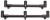 Buzzer bar Anaconda Blaxx Adjustable Buzzer Bar 3 Štapa 29-50cm