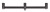 Buzzer bar za 3 Štapa Anaconda Blaxx Buzzer Bar Black Duljina 38cm