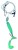Gotova Uže ICE Fish Twister 11cm Zelena